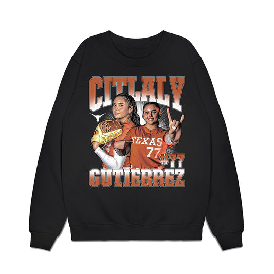 Texas - NCAA Softball : Citlaly Gutierrez - Collage Premium Crewneck Sweatshirt-0