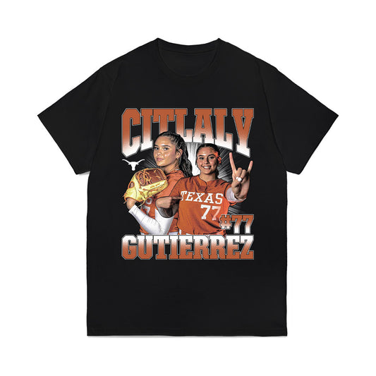 Texas - NCAA Softball : Citlaly Gutierrez - Collage Comfort Colors T-Shirt-0
