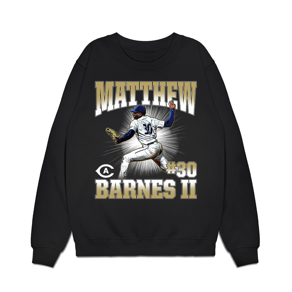 UC Davis - NCAA Baseball : Matthew Barnes II - Collage Premium Crewneck Sweatshirt-0