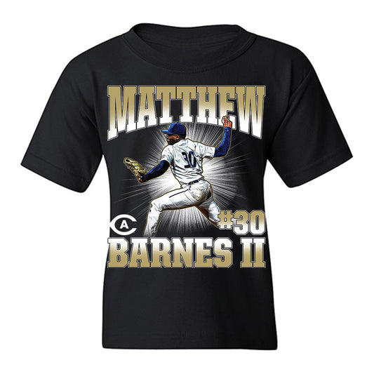 UC Davis - NCAA Baseball : Matthew Barnes II - Collage Youth T-Shirt-0