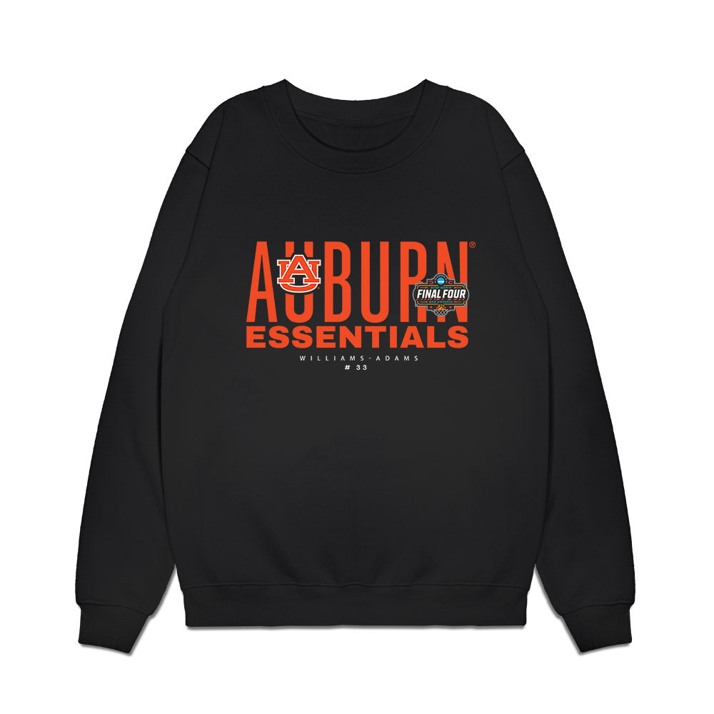Auburn - NCAA Men's Basketball : Sebastian Williams-Adams - NCAA® March Madness® Essentials Final 4 Premium Crewneck Sweatshirt-0