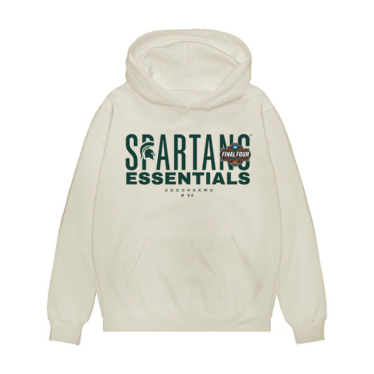 Michigan State - NCAA Men's Basketball : Divine-Collins Ugochukwu - NCAA® March Madness® Essentials Final 4 Premium Hooded Sweatshirt-0