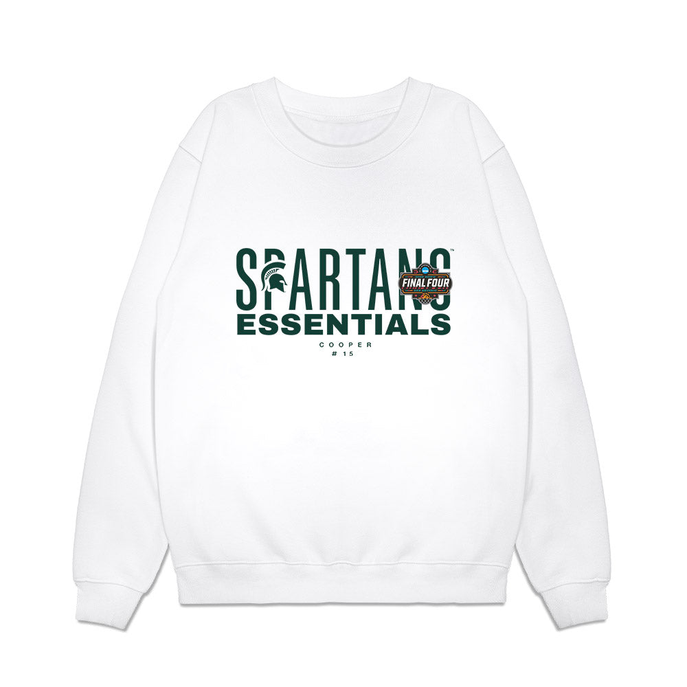 Michigan State - NCAA Men's Basketball : Carson Cooper - NCAA® March Madness® Essentials Final 4 Premium Crewneck Sweatshirt-0