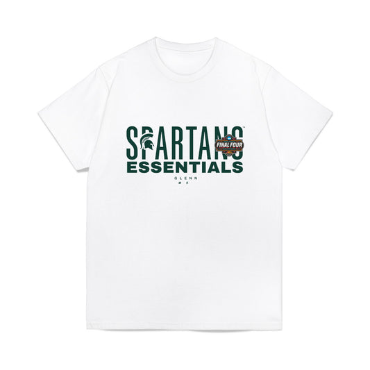 Michigan State - NCAA Men's Basketball : Kaleb Glenn - NCAA® March Madness® Essentials Final 4 Premium T-Shirt-0