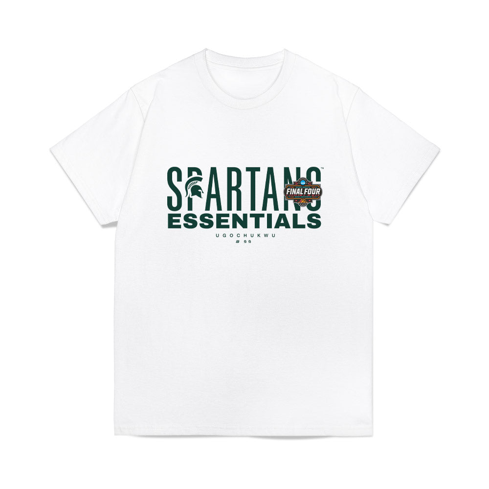 Michigan State - NCAA Men's Basketball : Divine-Collins Ugochukwu - NCAA® March Madness® Essentials Final 4 Premium T-Shirt-0