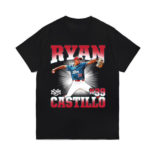 New Mexico - NCAA Baseball : Ryan Castillo - Collage Comfort Colors T-Shirt-0