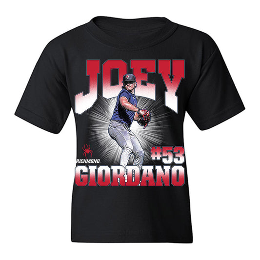 Richmond - NCAA Baseball : Joey Giordano - Collage Youth T-Shirt-0