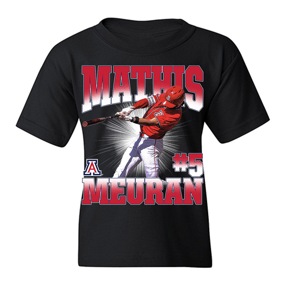Arizona - NCAA Baseball : Mathis Meurant - Youth T-Shirt-0