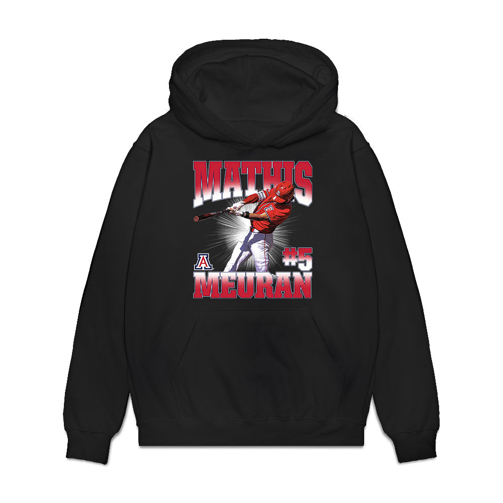 Arizona - NCAA Baseball : Mathis Meurant - Premium Hooded Sweatshirt-0
