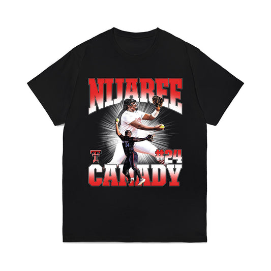 Texas Tech - NCAA Softball : NiJaree Canady - Collage Comfort Colors T-Shirt-0