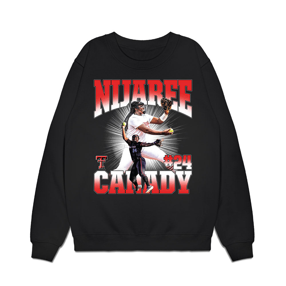 Texas Tech - NCAA Softball : NiJaree Canady - Collage Premium Crewneck Sweatshirt-0