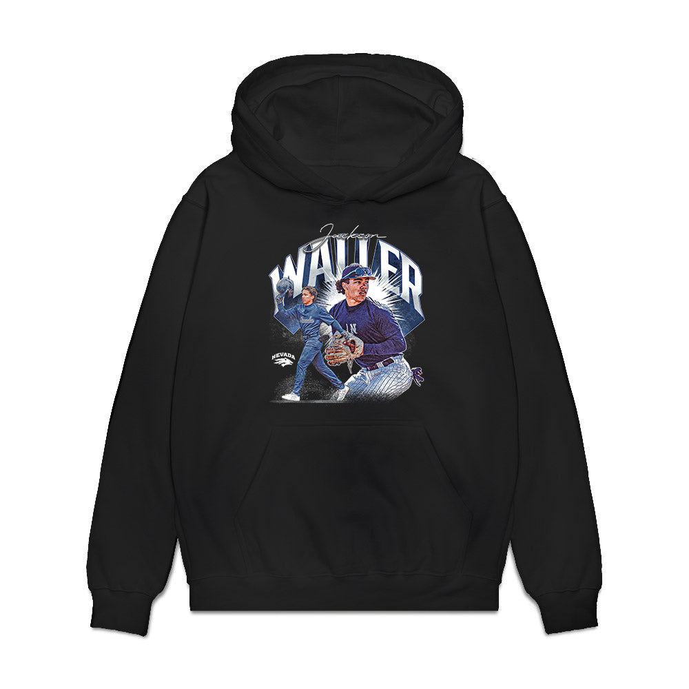Nevada - NCAA Baseball : Jackson Waller - Premium Hooded Sweatshirt-0