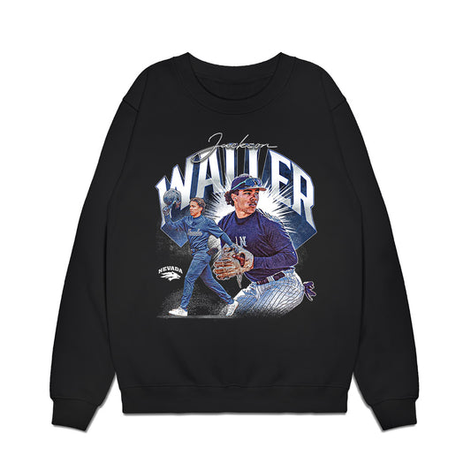 Nevada - NCAA Baseball : Jackson Waller - Premium Crewneck Sweatshirt-0
