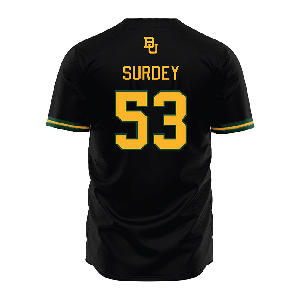 Baylor - NCAA Baseball : Jack Surdey - Black Jersey-1