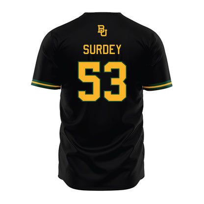Baylor - NCAA Baseball : Jack Surdey - Black Jersey-1