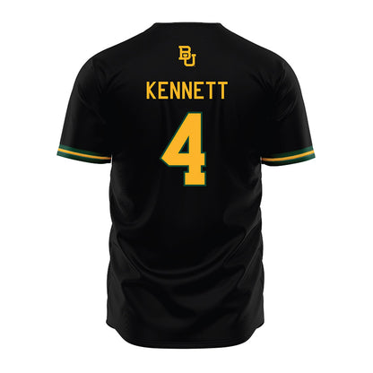 Baylor - NCAA Baseball : JJ Kennett - Black Jersey-1