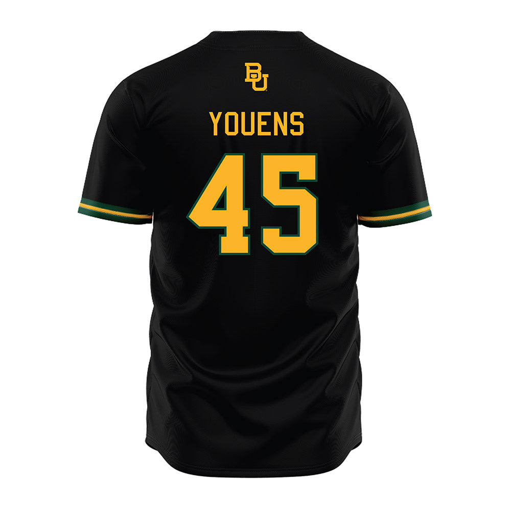 Baylor - NCAA Baseball : John Youens - Black Jersey-1