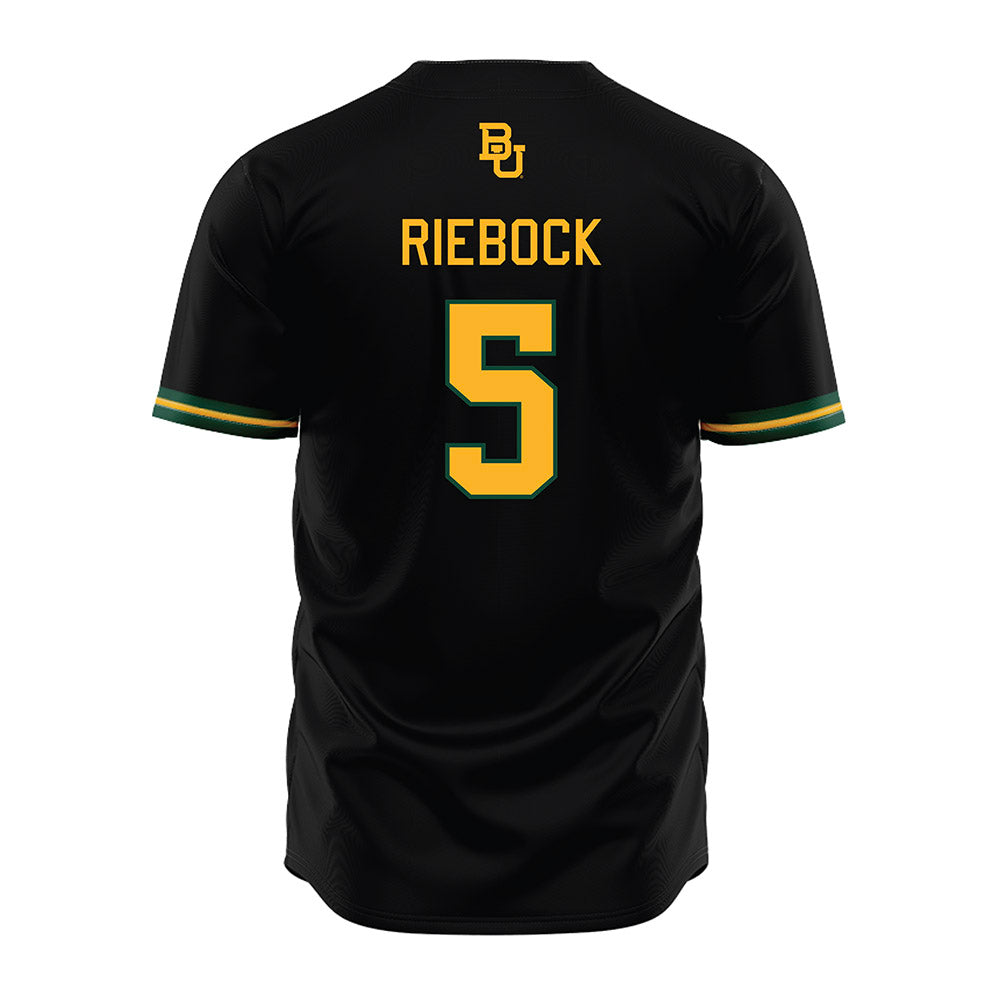Baylor - NCAA Baseball : Pearson Riebock - Black Jersey-1