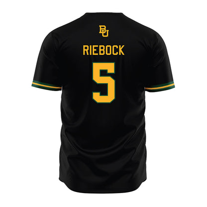 Baylor - NCAA Baseball : Pearson Riebock - Black Jersey-1