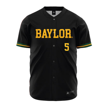 Baylor - NCAA Baseball : Pearson Riebock - Black Jersey-0