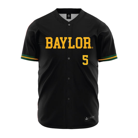 Baylor - NCAA Baseball : Pearson Riebock - Black Jersey-0