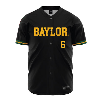 Baylor - NCAA Baseball : Travis Sanders - Black Jersey-0
