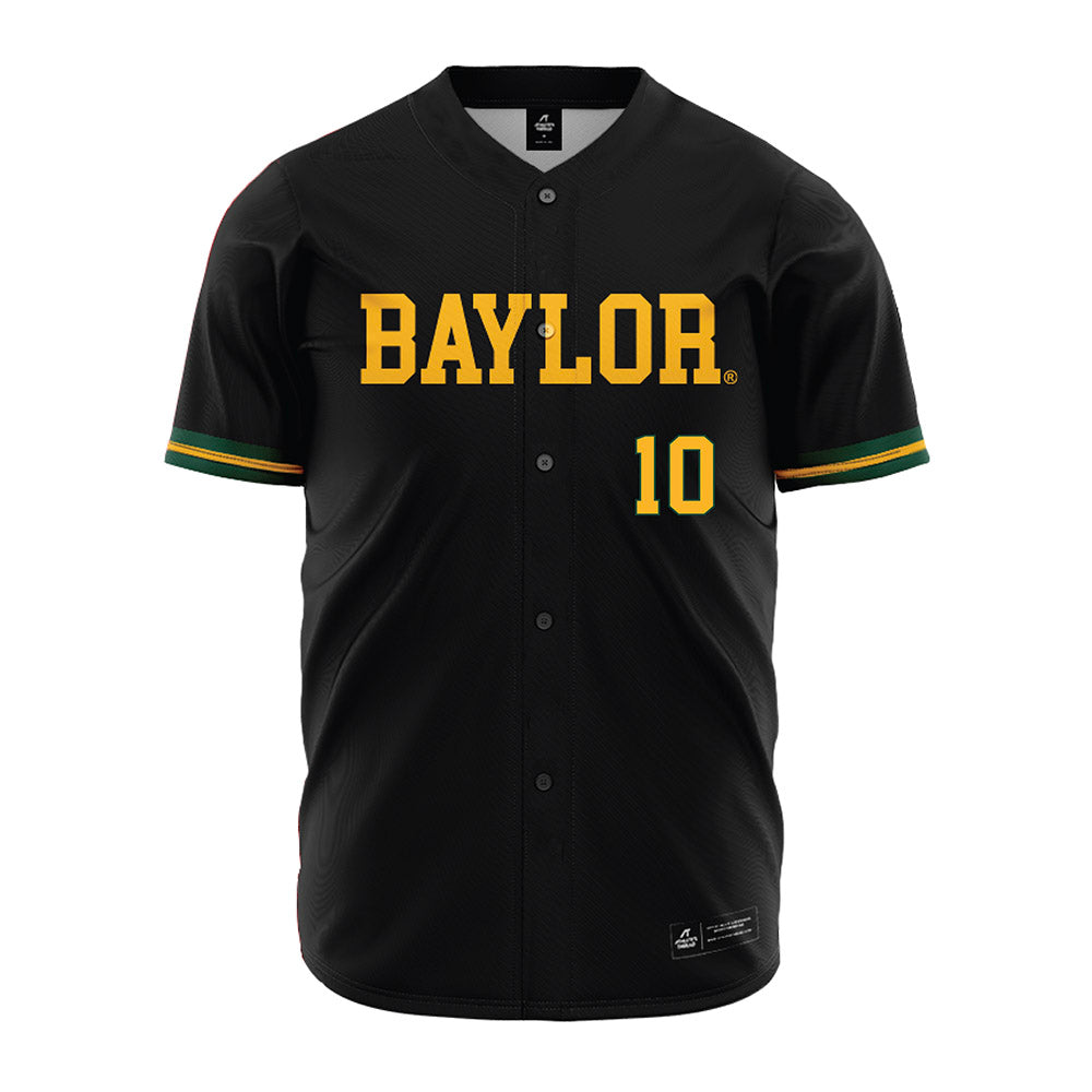 Baylor - NCAA Baseball : Brayden Bergman - Black Jersey-0
