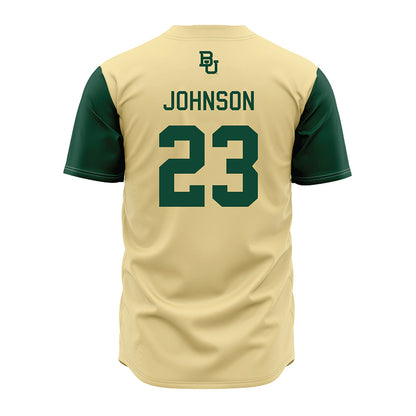 Baylor - NCAA Baseball : Ty Johnson - Cream Jersey-1