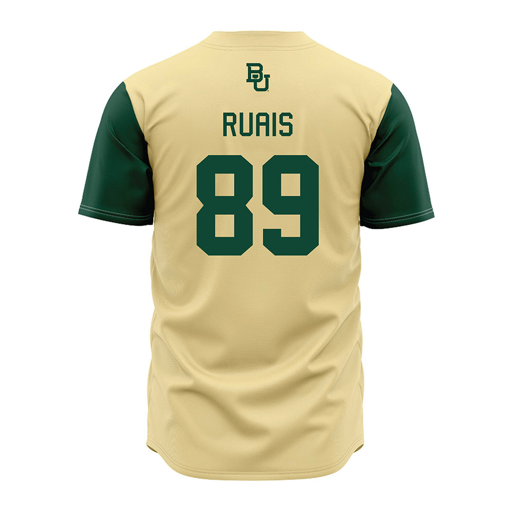 Baylor - NCAA Baseball : RJ Ruais - Cream Jersey-1