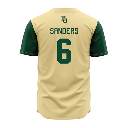 Baylor - NCAA Baseball : Travis Sanders - Cream Jersey-1