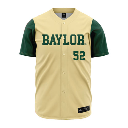 Baylor - NCAA Baseball : Caleb Bunch - Cream Jersey-0