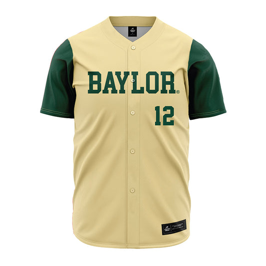 Baylor - NCAA Baseball : Mason Green - Cream Jersey-0