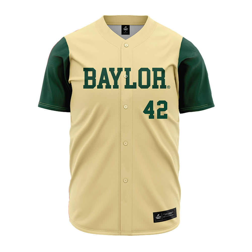 Baylor - NCAA Baseball : Camden Clewett - Cream Jersey-0