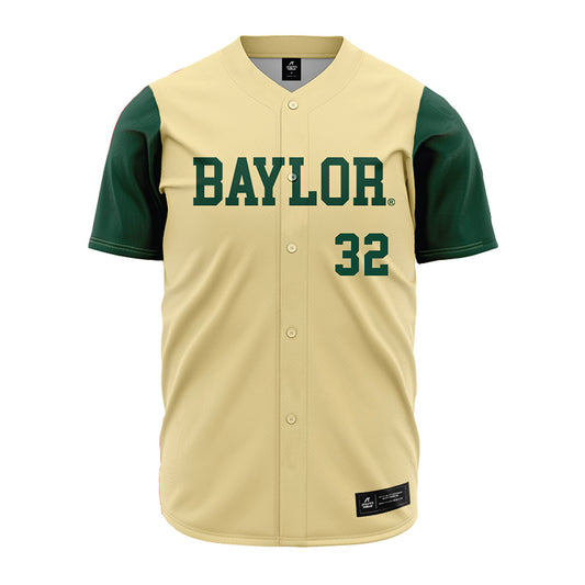 Baylor - NCAA Baseball : Caleb Bergman - Cream Jersey-0