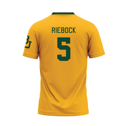 Baylor - NCAA Baseball : Pearson Riebock - Gold Baseball Jersey-1