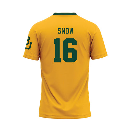 Baylor - NCAA Baseball : Hunter Snow - Gold Baseball Jersey-1