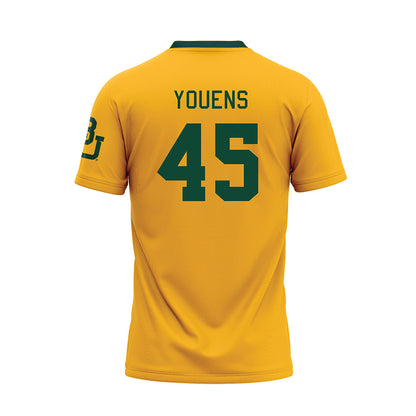Baylor - NCAA Baseball : John Youens - Gold Baseball Jersey-1