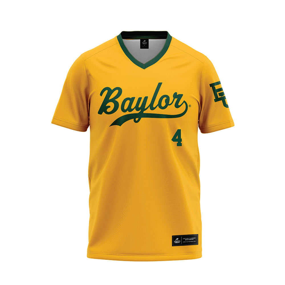 Baylor - NCAA Baseball : JJ Kennett - Gold Baseball Jersey-0