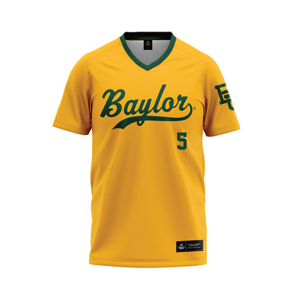 Baylor - NCAA Baseball : Pearson Riebock - Gold Baseball Jersey-0