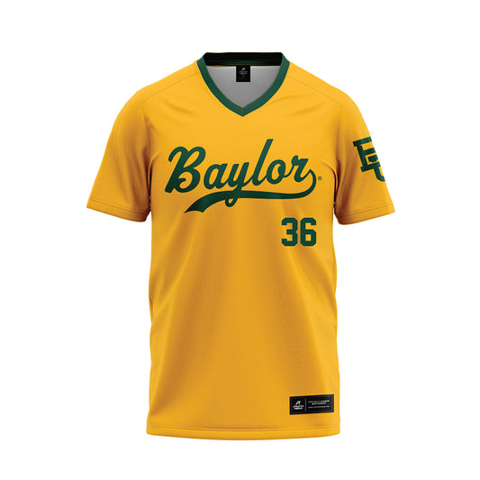 Baylor - NCAA Baseball : Ethan Calder - Gold Baseball Jersey-0