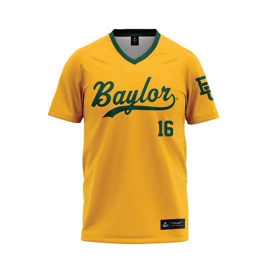 Baylor - NCAA Baseball : Hunter Snow - Gold Baseball Jersey-0