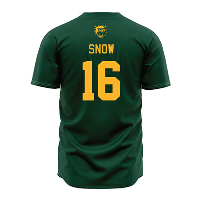 Baylor - NCAA Baseball : Hunter Snow - Green Jersey-1