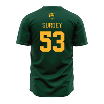 Baylor - NCAA Baseball : Jack Surdey - Green Jersey-1