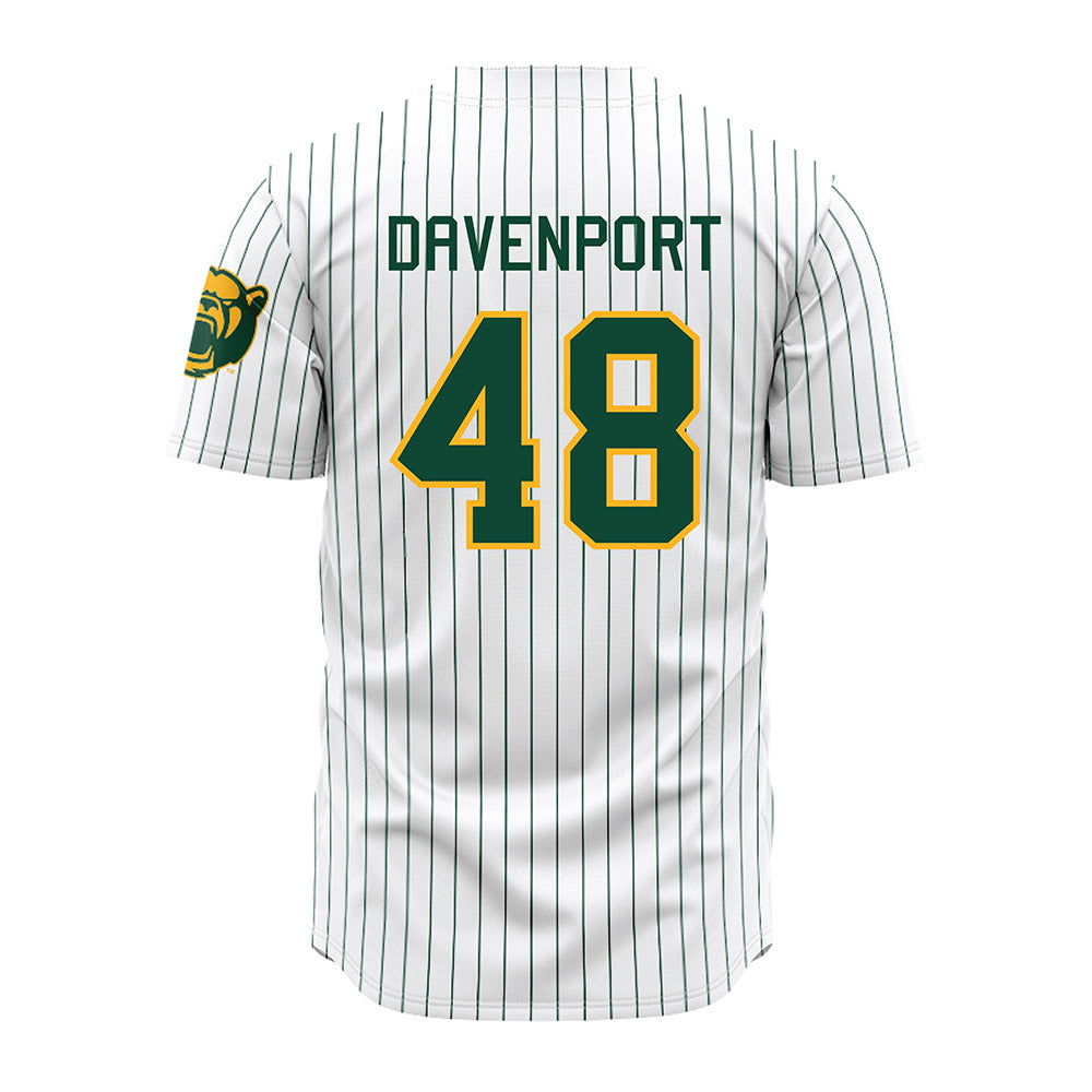 Baylor - NCAA Baseball : Lucas Davenport - Pinstripe Jersey-1
