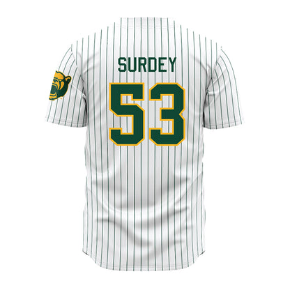 Baylor - NCAA Baseball : Jack Surdey - Pinstripe Jersey-1