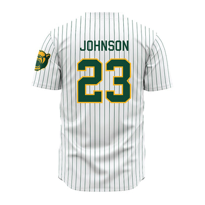 Baylor - NCAA Baseball : Ty Johnson - Pinstripe Jersey-1