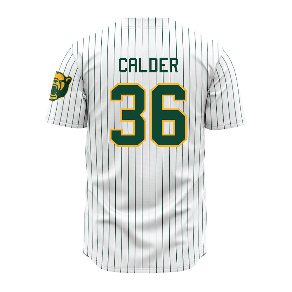 Baylor - NCAA Baseball : Ethan Calder - Pinstripe Jersey-1