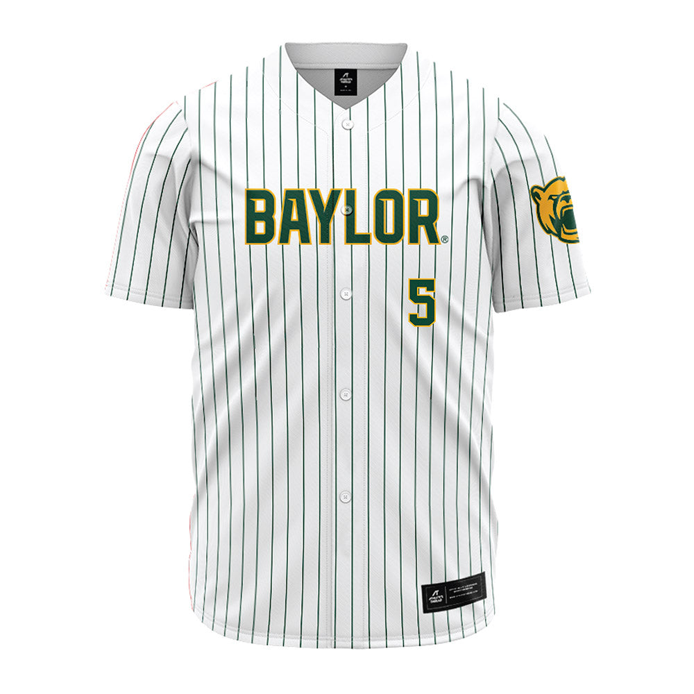 Baylor - NCAA Baseball : Pearson Riebock - Pinstripe Jersey-0