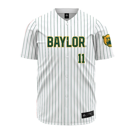 Baylor - NCAA Baseball : Tyce Armstrong - Pinstripe Jersey-0