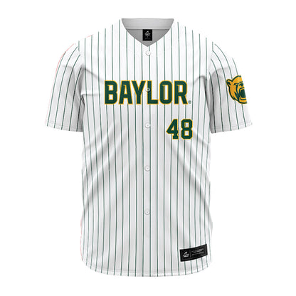 Baylor - NCAA Baseball : Lucas Davenport - Pinstripe Jersey-0